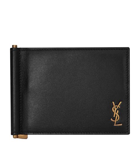 saint laurent money clip wallet.